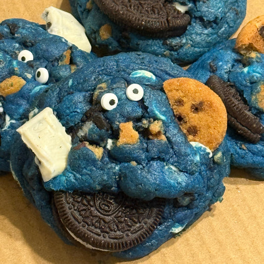 Blue Cookie Overload — handmade cookie by Baked & Blessed Co.