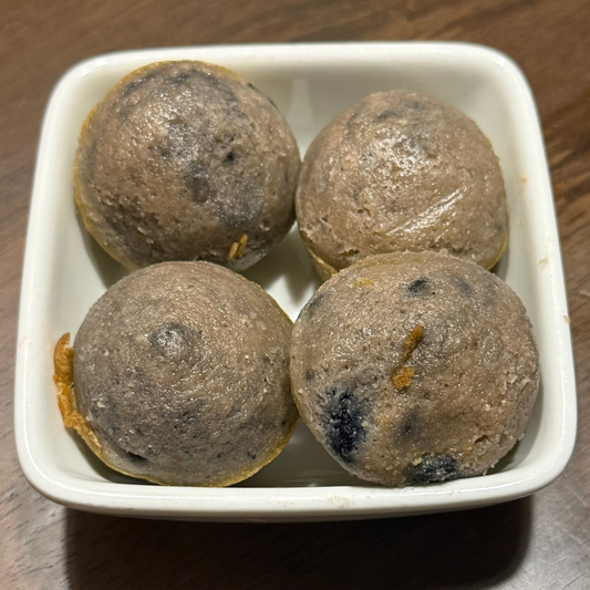 Blueberry Mini Muffins — handmade mini muffins by Baked & Blessed Co.