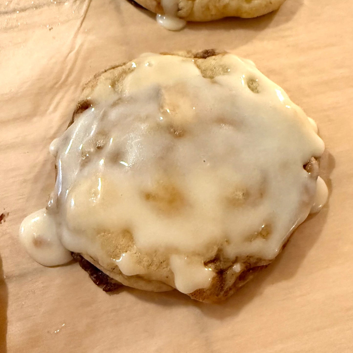 Cinnamon Roll Cookie — handmade cookie by Baked & Blessed Co.

