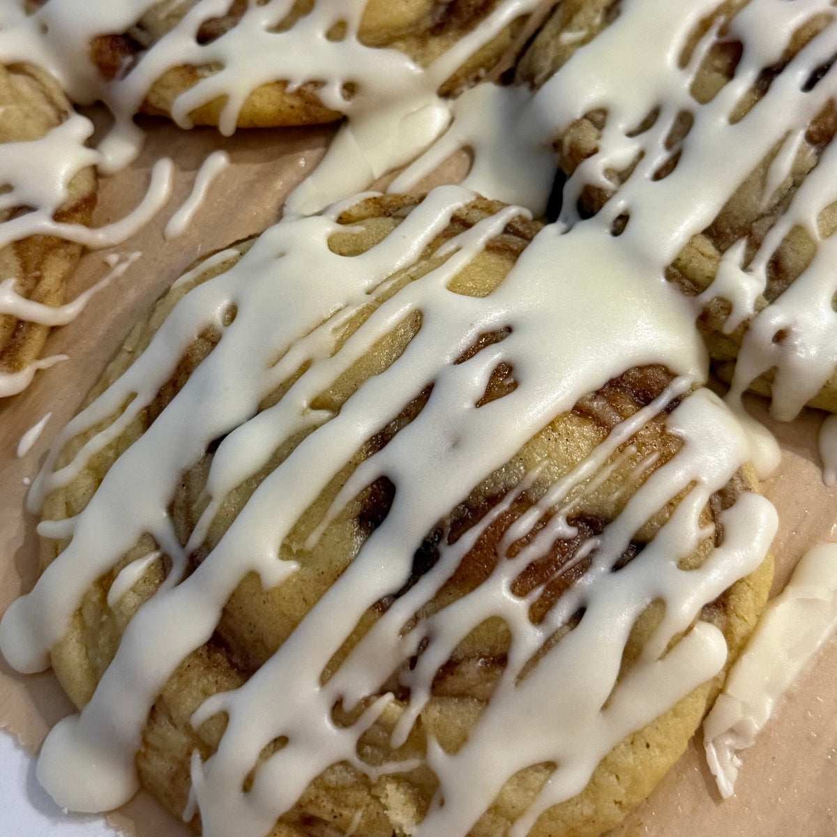 Cinnamon Roll Cookie — handmade cookie by Baked & Blessed Co.