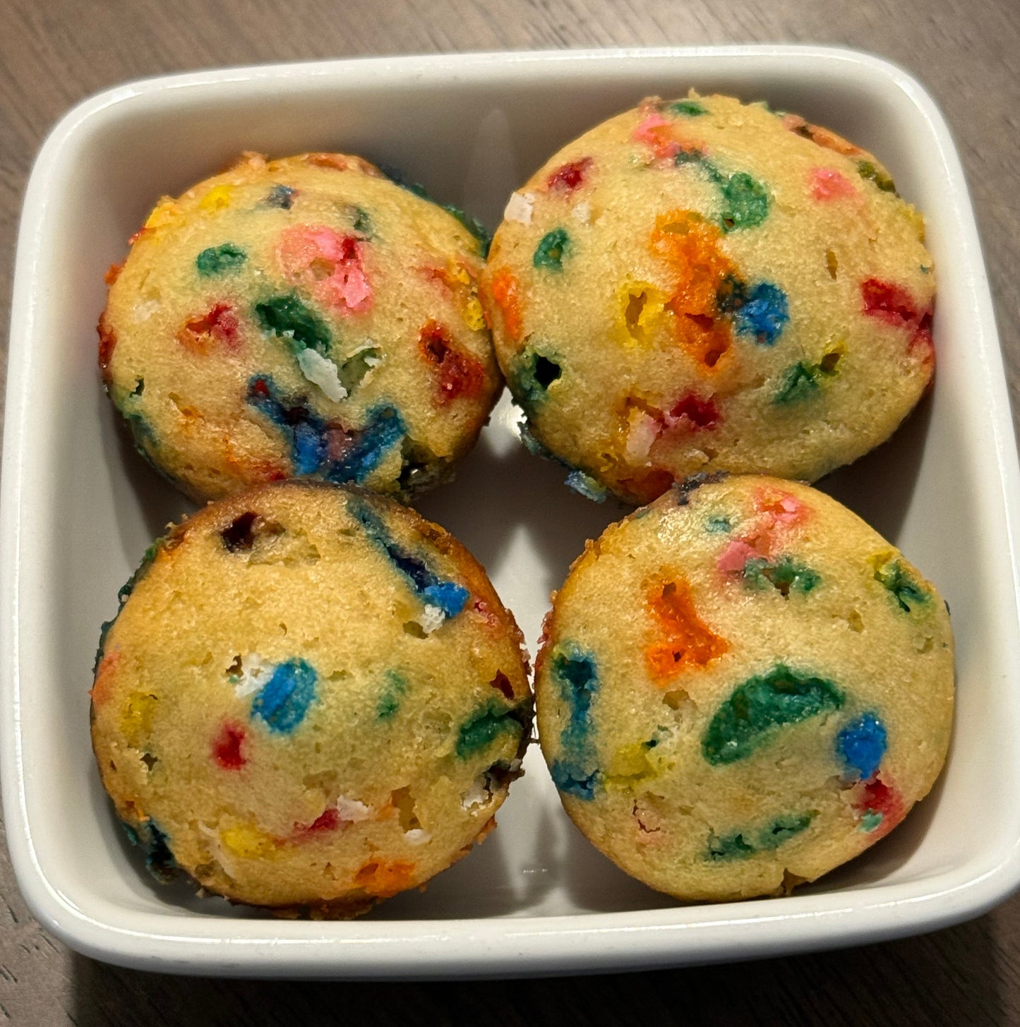 Funfetti Mini Muffins — handmade mini muffins by Baked & Blessed Co.