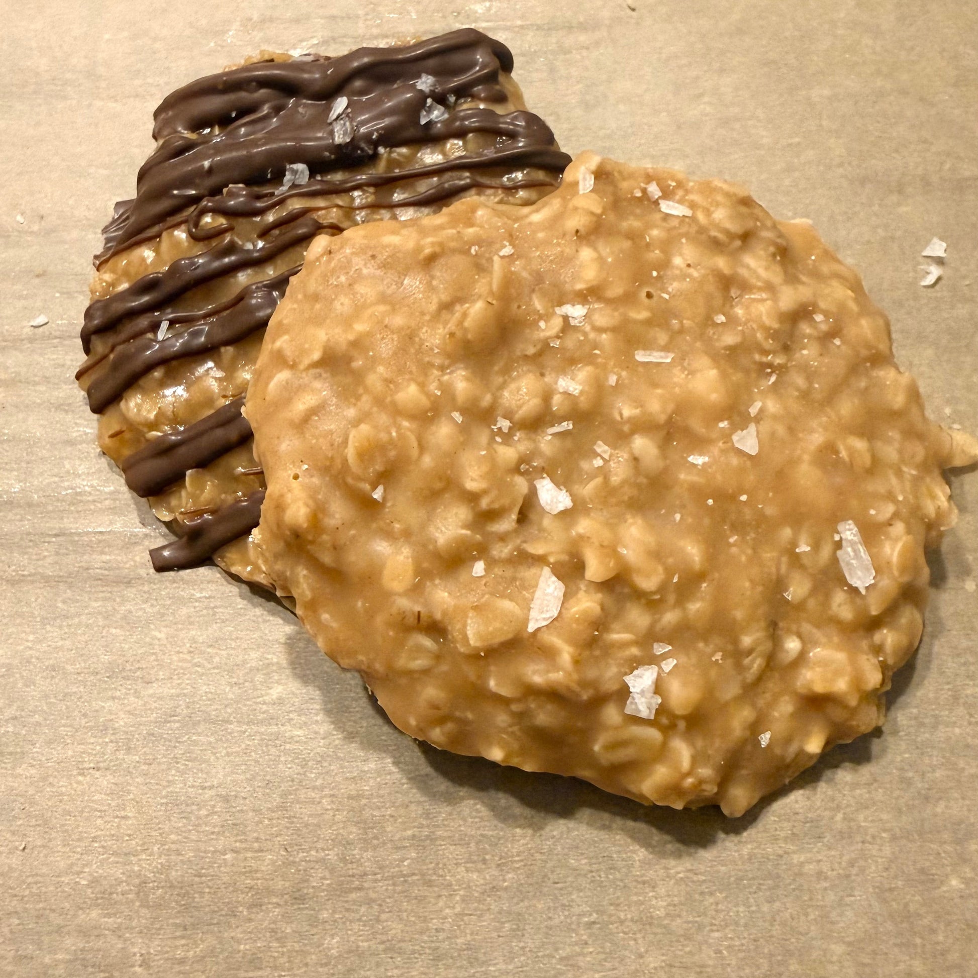 Peanut Butter No-Bake Cookie — handmade cookie by Baked & Blessed Co.