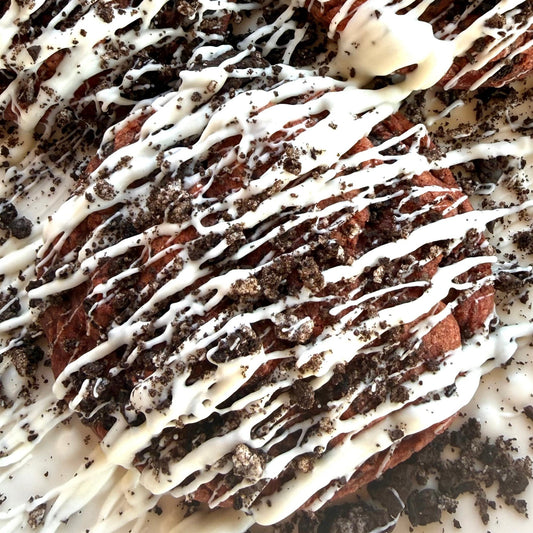 Red Velvet Loaded Oreo Cookie — handmade cookie by Baked & Blessed Co.