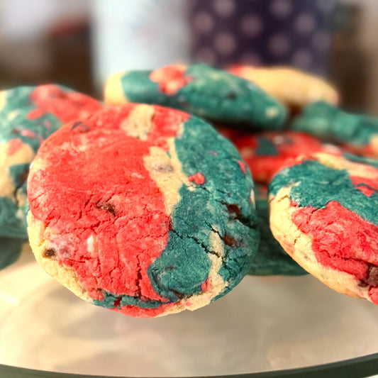 Red, White & Blessed Cookie — handmade cookie by Baked & Blessed Co.